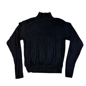 SKIMS Men's Cloud Long Sleeve Turtleneck Onyx Black Size M NWT Authentic